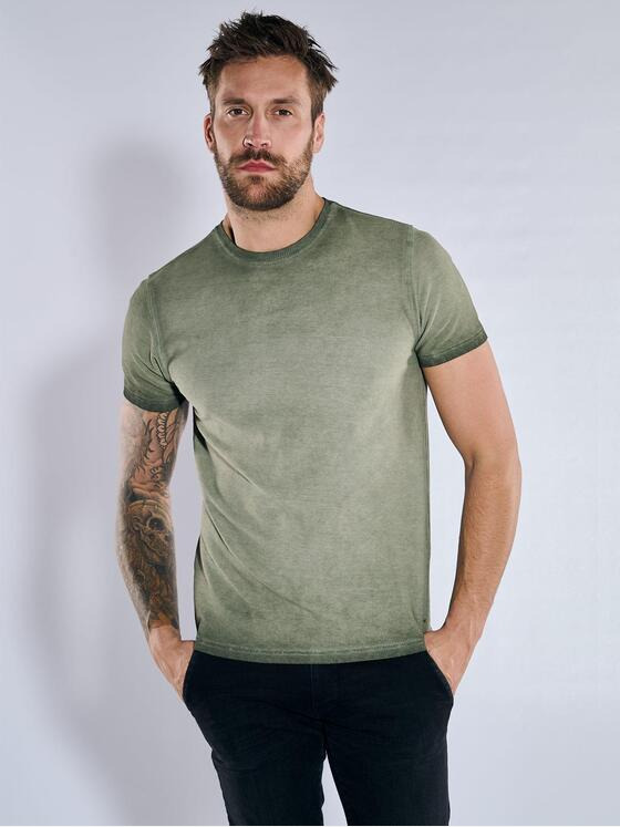 emilio adani Herren T-Shirt slim fit Grün 36787