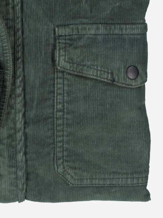 engbers Herren Overshirt aus Cord Grün 37219
