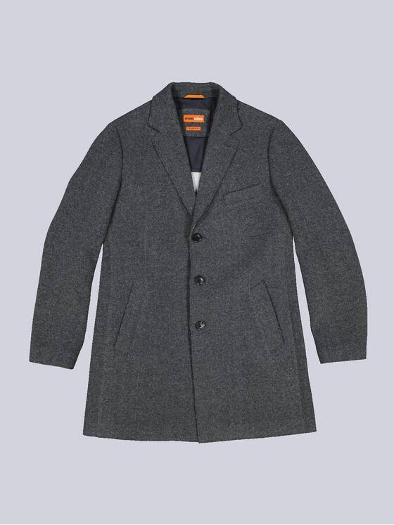emilio adani Herren Mantel slim fit Grau 33574