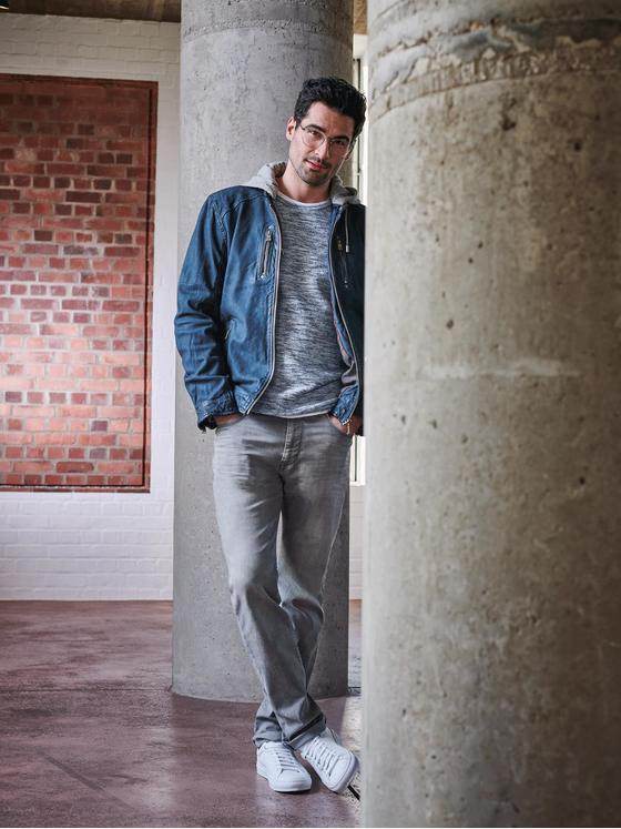 engbers Herren Lederjacke Indigoblau 31034