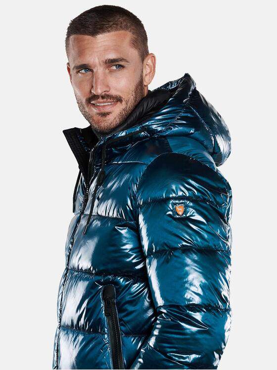 emilio adani Herren Jacke mit Steppung Blau 33522