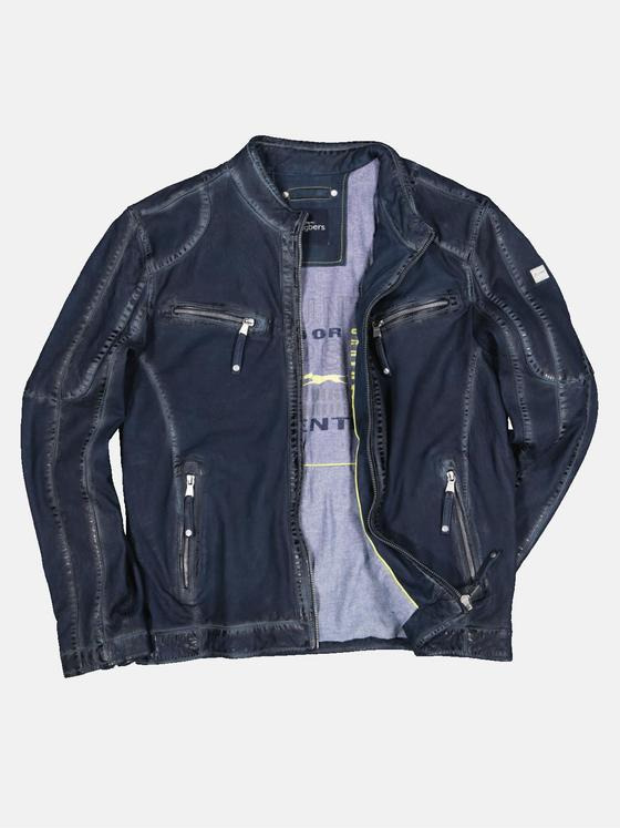 engbers Herren Lederjacke Marineblau 32969