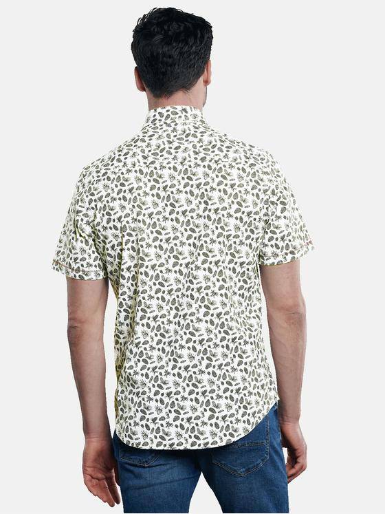 engbers Herren Kurzarm-Hemd gemustert Saphirblau 30781