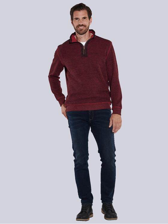 engbers Herren Sweatshirt mit Stehkragen Rot 35643