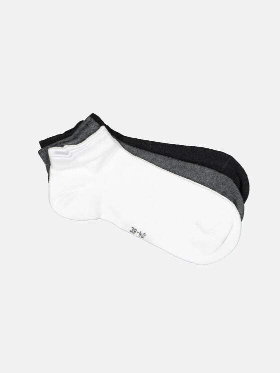 emilio adani Herren Sneaker-Socken im 3er-Set Grau 34872
