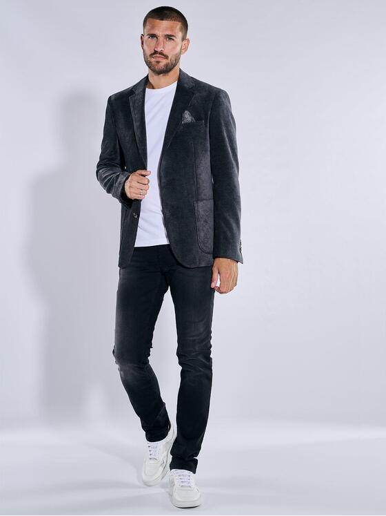 emilio adani Herren Freizeit-Sakko slim fit Grau 37571