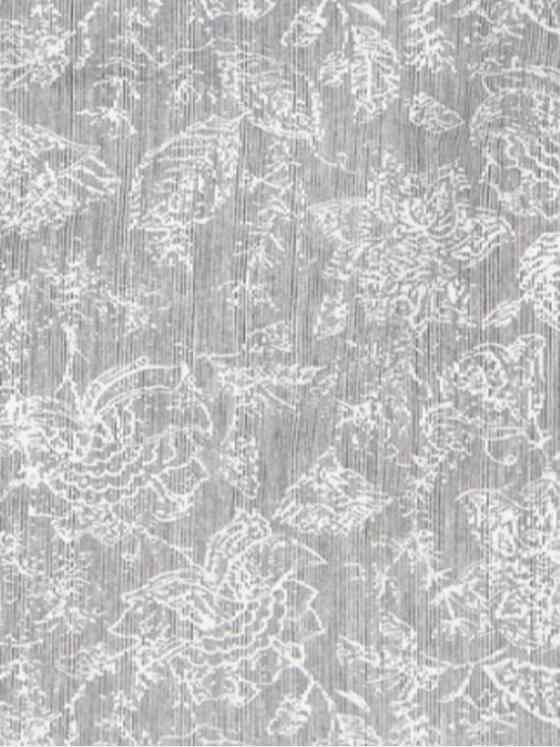 emilio adani Herren Langarm-Hemd mit floralem All-Over-Print Grau 33474