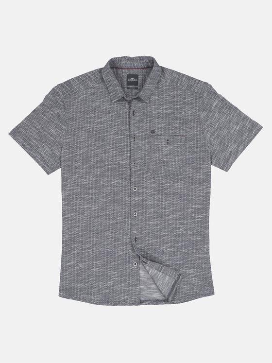 engbers Herren Kurzarm-Hemd aus Jersey Marineblau 33054