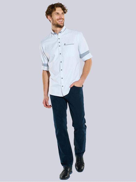 engbers Herren Langarm-Hemd uni Blau 36218