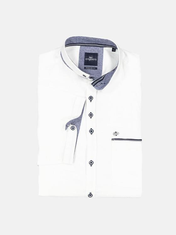 engbers Herren Kurzarm-Hemd uni Weiß 34950