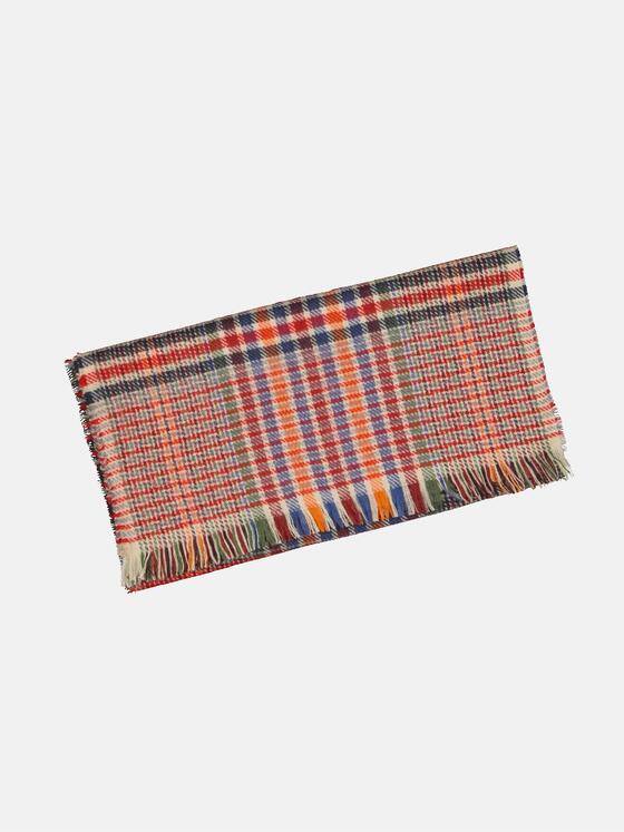 engbers Herren Schal gemustert Karminrot 34038