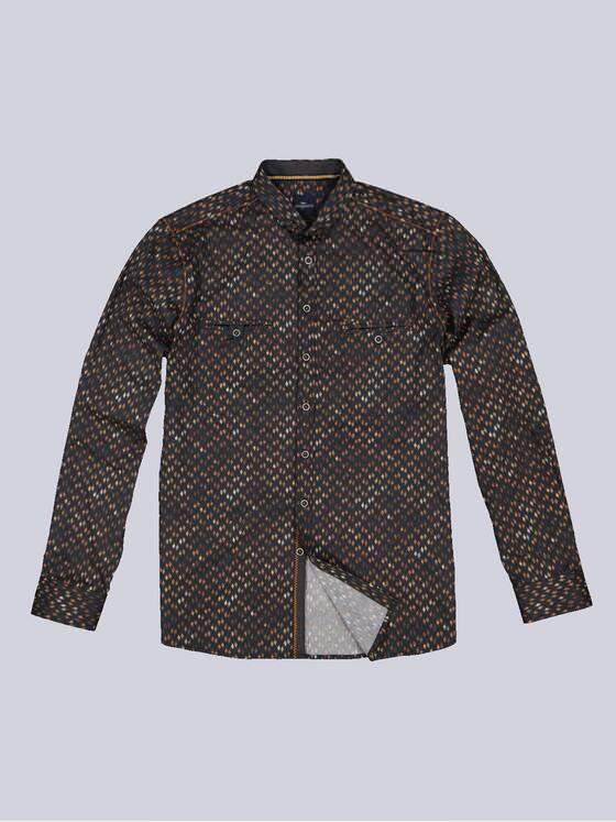 engbers Herren Langarm-Hemd kariert Rostorange 33819