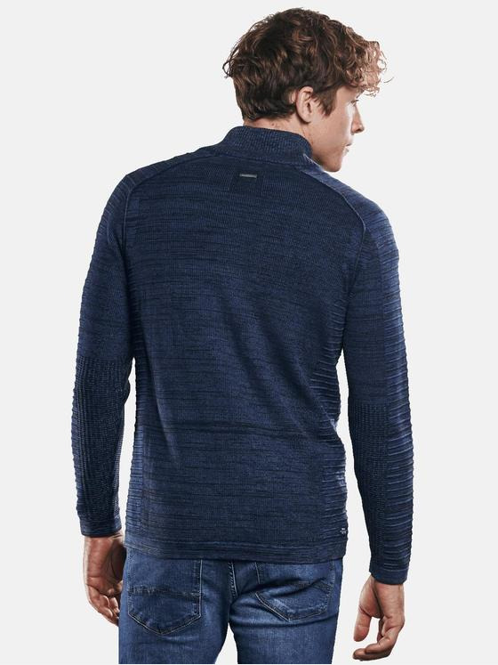 engbers Herren Modische Stehkragenjacke mit harmonischer Zweifarbigkeit Saphirblau 30984