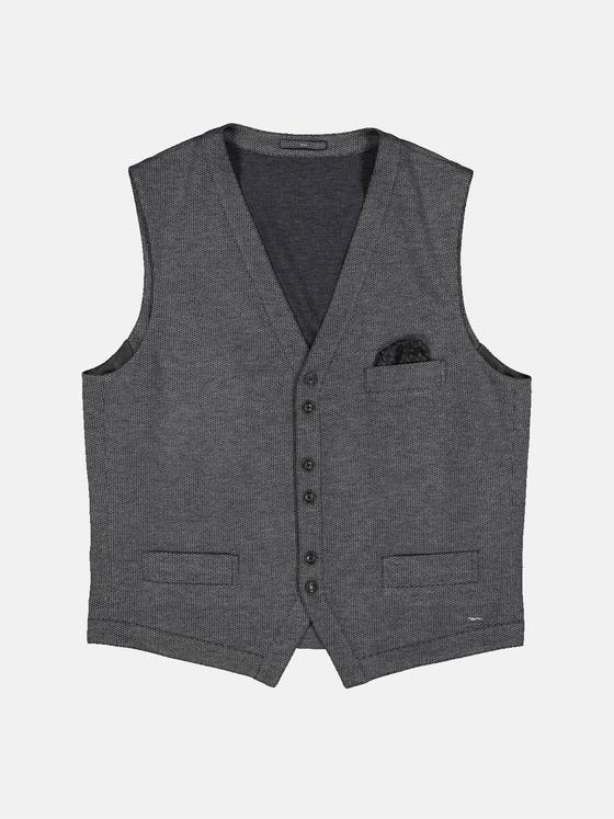 engbers Herren Sakko-Weste slim fit Grau 35257