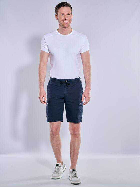 engbers Herren Cargo-Bermuda mit Tunnelzug Marineblau 39023