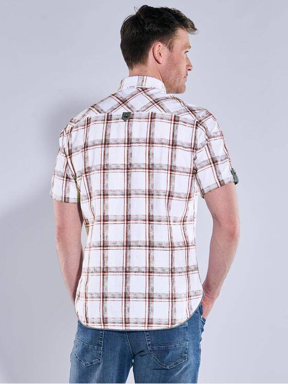 engbers Herren Kurzarm-Hemd kariert Rot 38899