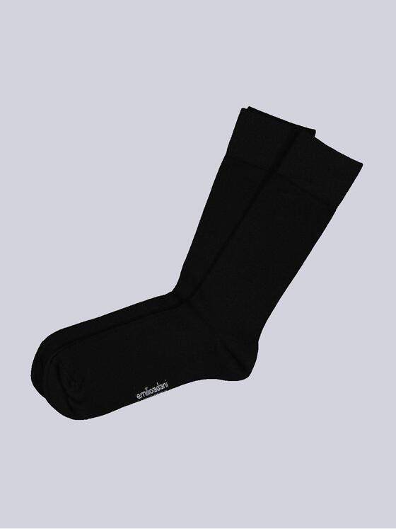 emilio adani Herren Socken uni Schwarz 34174