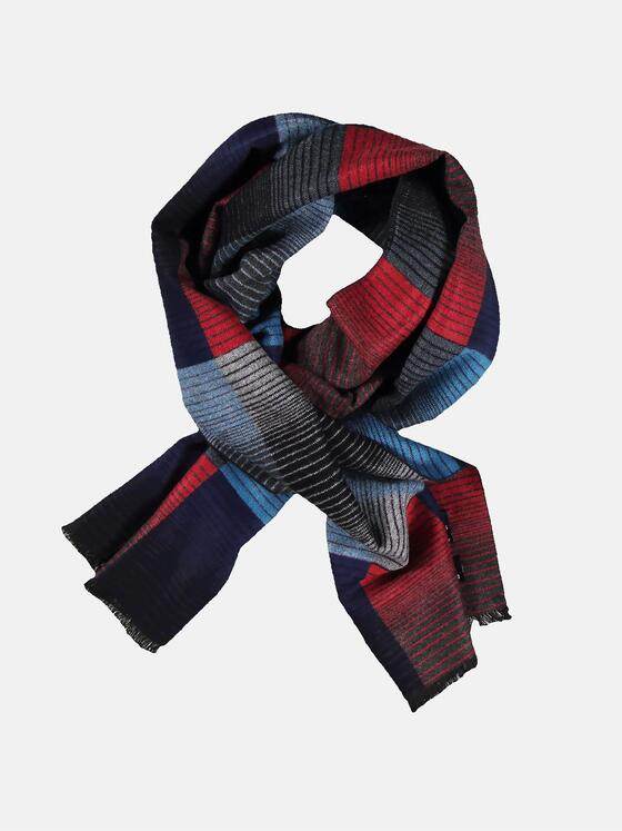 engbers Herren Schal in Multicolour Optik Petrol 30732