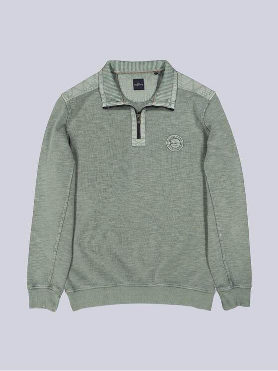 engbers Herren Sweatshirt strukturiert Gruen 39539