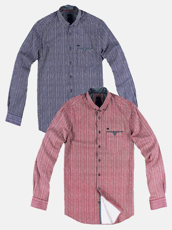 engbers Herren Hemd mit Comfort-Stretch-Anteil Bordeaux 30960