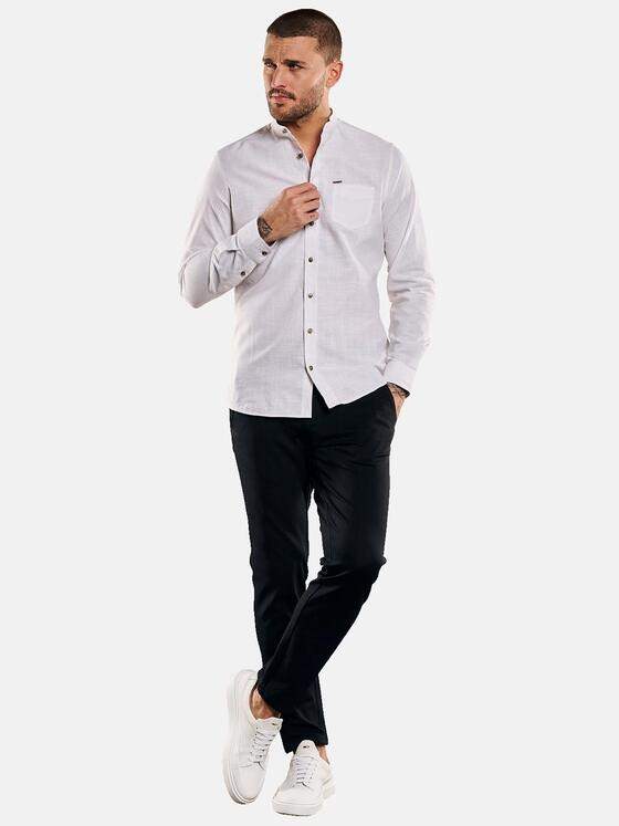 emilio adani Herren Langarm-Hemd gestreift Beige 33241