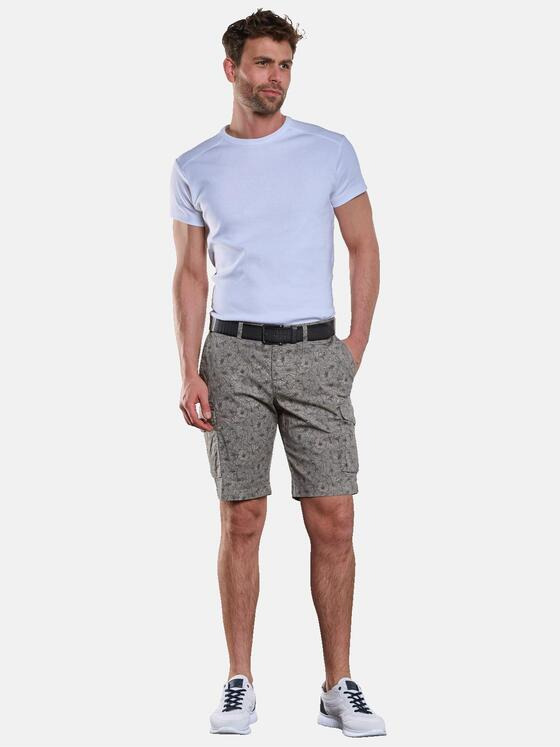 engbers Herren Cargo-Bermuda gemustert Hellbraun 33238