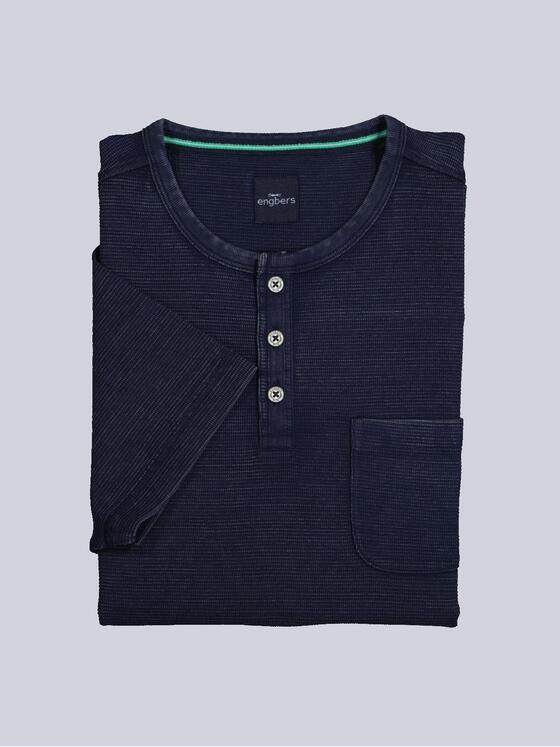 engbers Herren Henley T-Shirt Blau 36824