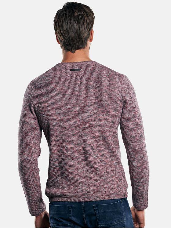 emilio adani Herren Mehrfarbiger Rundhalspullover Violett 30423