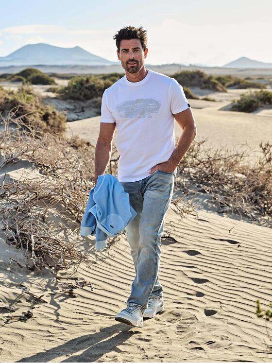 engbers Herren T-Shirt regular Reinweiss 38980