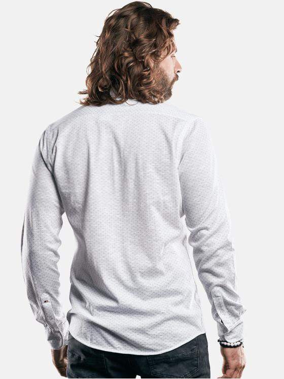 emilio adani Herren Jersey-Hemd mit T-Shirt Feeling Weiß 29526