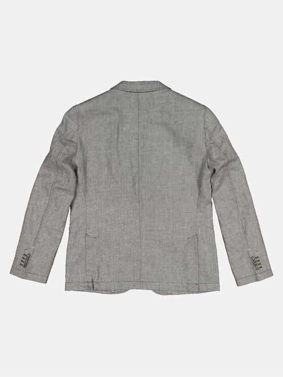 engbers Herren Sakko sportiv mit Leinen Braun 32599