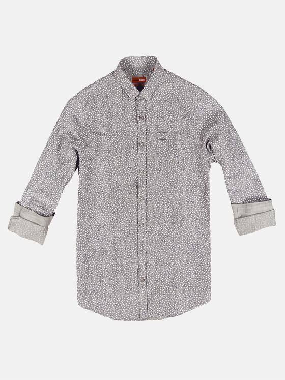 emilio adani Herren Modisches Freizeit-Hemd Beige 31541