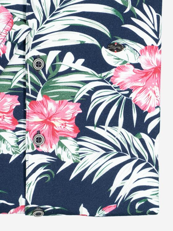 engbers Herren Kurzarm-Hemd aus Jersey Magenta 37097