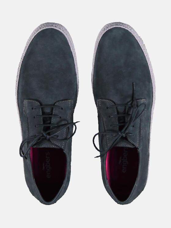 engbers Herren Schnürschuh mit extra softer Innensohle Saphirblau 31051