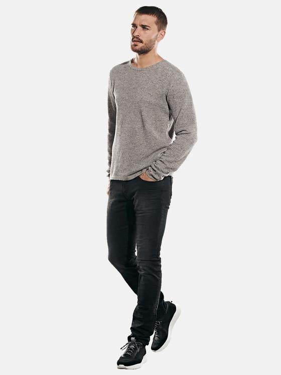 emilio adani Herren Rundhals Pullover Braun 31760