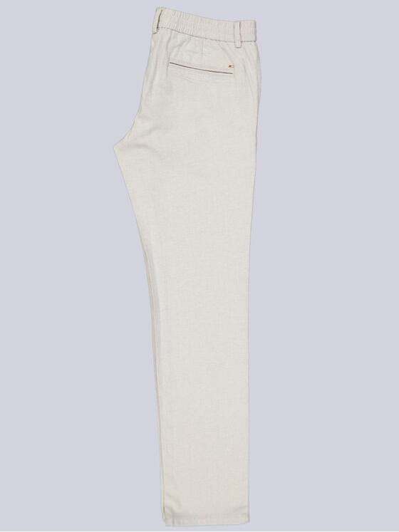 emilio adani Herren Chino aus Leinen Beige 38613