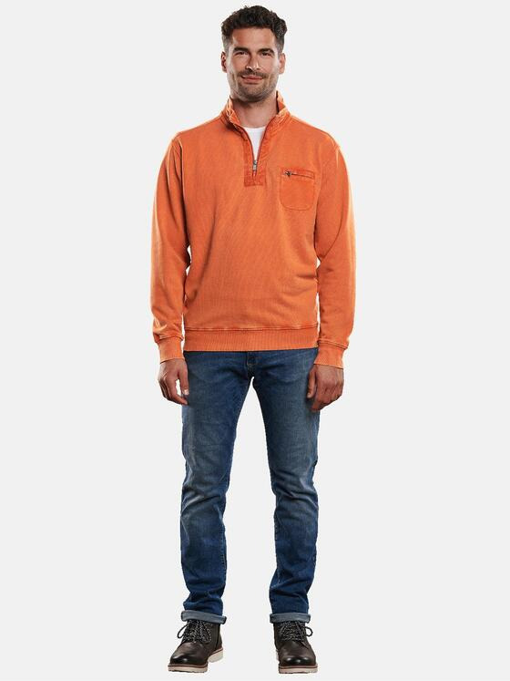 engbers Herren Sweatshirt Stehbund Reinorange 30918