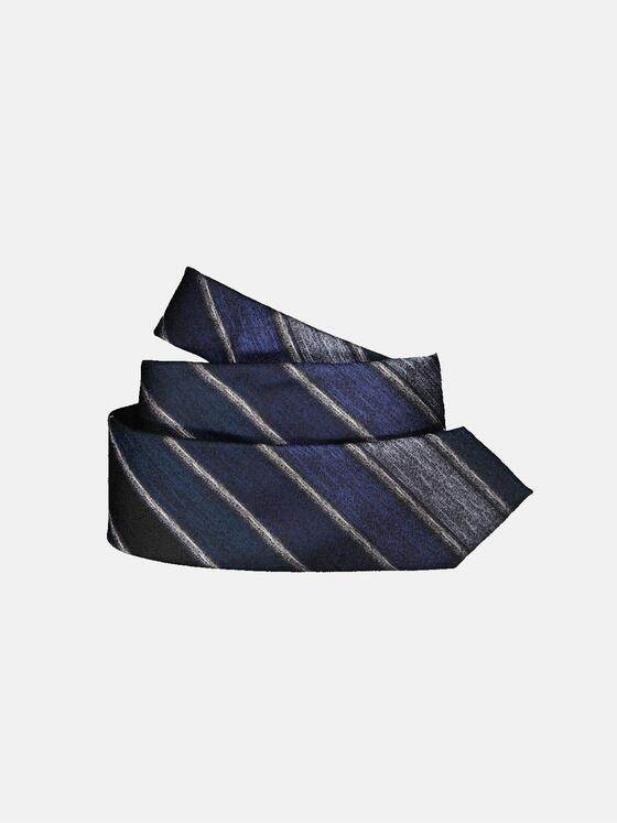 engbers Herren Krawatte gestreift Blau 34012