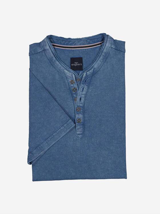 engbers Herren Henley T-Shirt Brilliantblau 38185