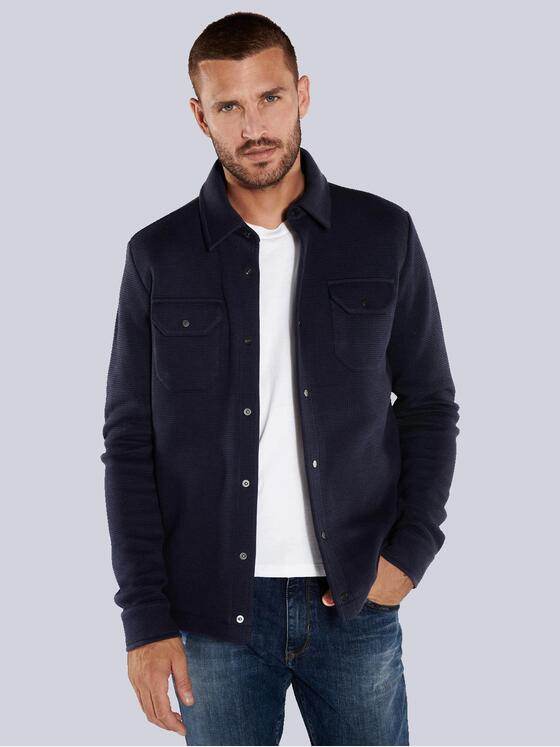emilio adani Herren Sweatshirt uni Blau 36066