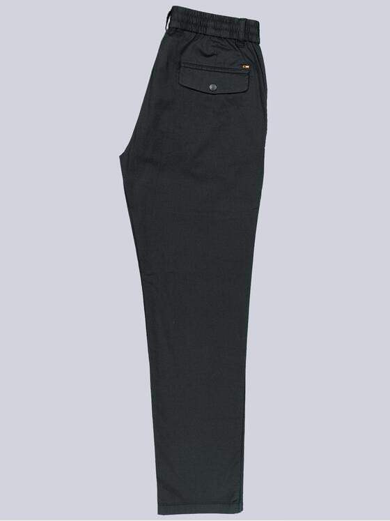 emilio adani Herren Chino mit Tunnelzug Schwarz 38273
