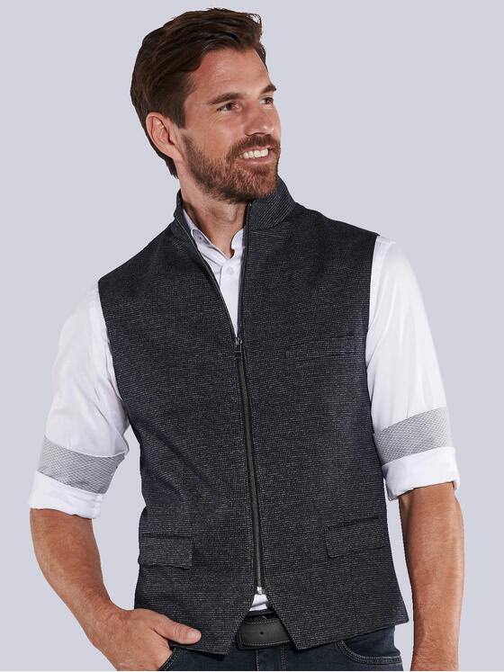 engbers Herren Sakko-Weste slim fit Blau 36008
