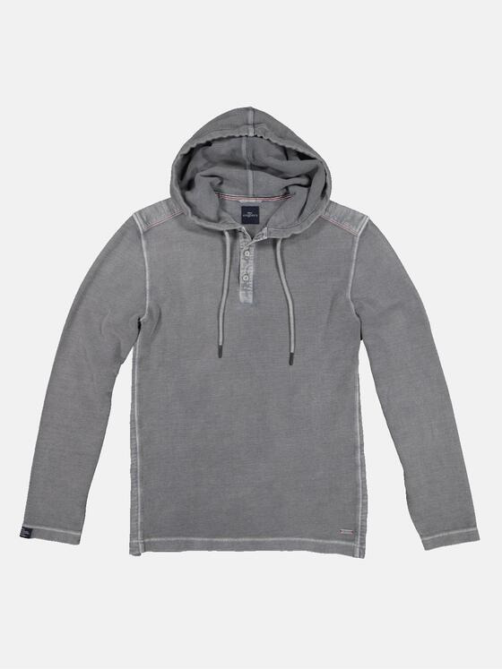 engbers Herren Langarm-Shirt mit Kapuze Grau 33395
