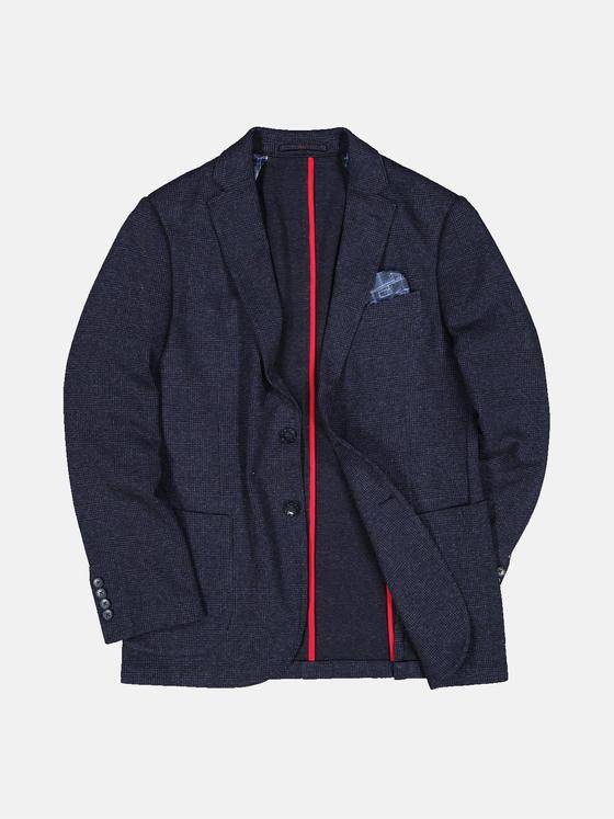 engbers Herren Freizeit-Sakko kariert Saphirblau 33319