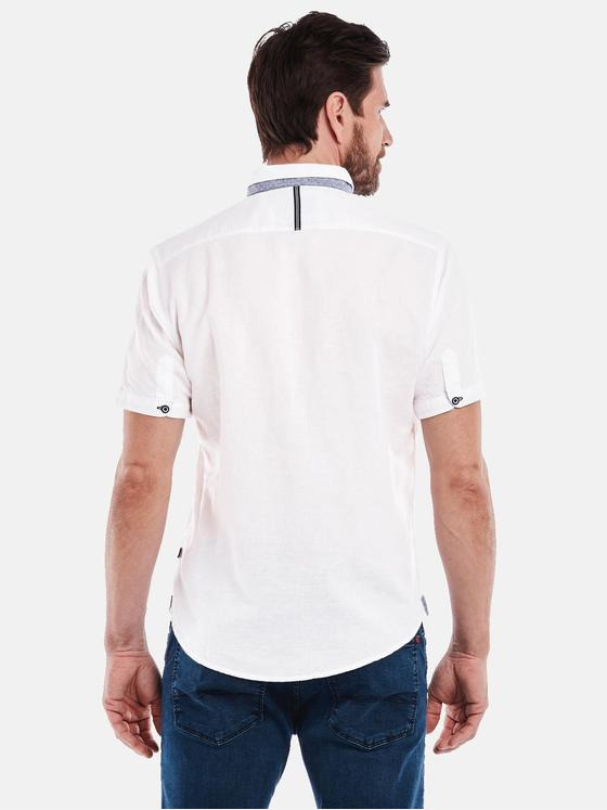engbers Herren Kurzarm-Hemd uni Weiß 34950
