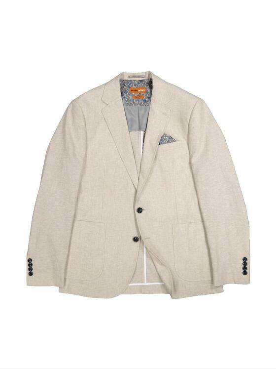 emilio adani Herren Anzug-Sakko slim fit Beige 36961