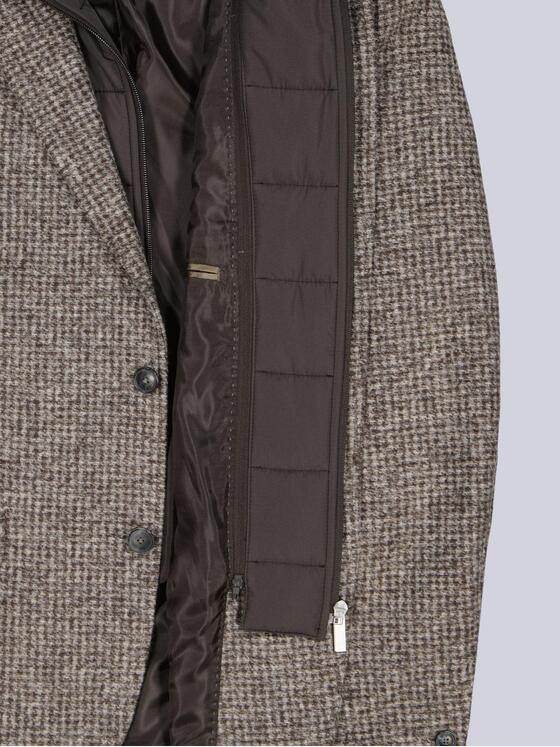 ENGBERS GERMANY Herren Sakko mit heraustrennbarem Inlet Dunkelbraun 39511