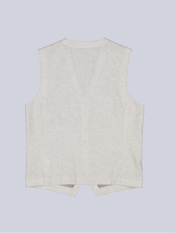 engbers Herren Sakko-Weste mit Leinenanteil Naturweiss 38422