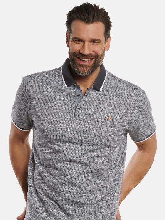 engbers Herren Polo-Shirt in Jaquard-Optik Brilliantblau 32043