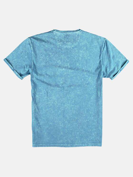 engbers Herren Rundhals T-Shirt Blautürkis 25594